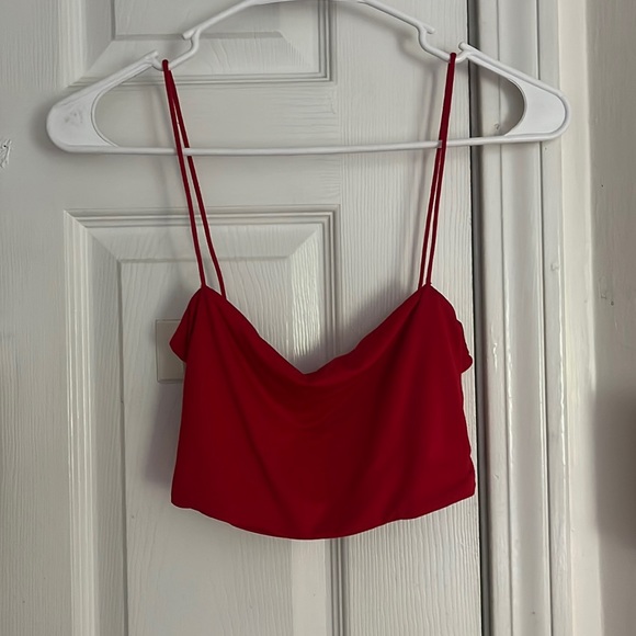 COPY - Red crop tank top - Picture 2 of 3